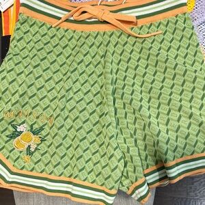 Smoke Rise- RED Brand Olive Patterned Shorts